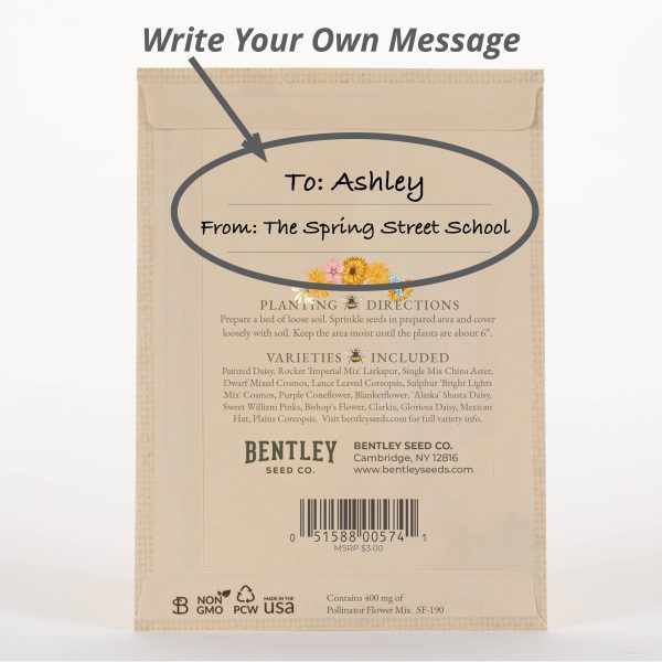 Bentley Seed Co. - Bee Kind Pollinator Wildflower Mix Seed Packets Sale