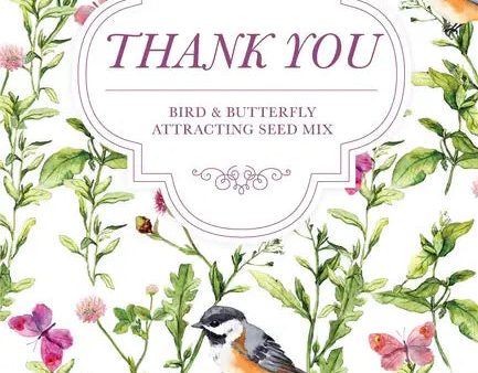 Bentley Seed Co. - Thank You Bird Butterfly Mix Seed Packets Fashion