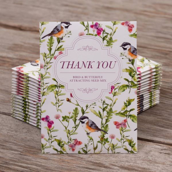 Bentley Seed Co. - Thank You Bird Butterfly Mix Seed Packets Fashion