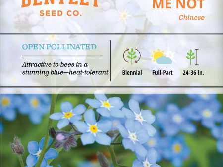 Bentley Seed Co. - Forget Me Not Seed Packets on Sale