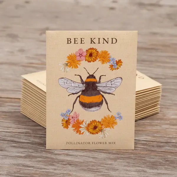 Bentley Seed Co. - Bee Kind Pollinator Wildflower Mix Seed Packets Sale