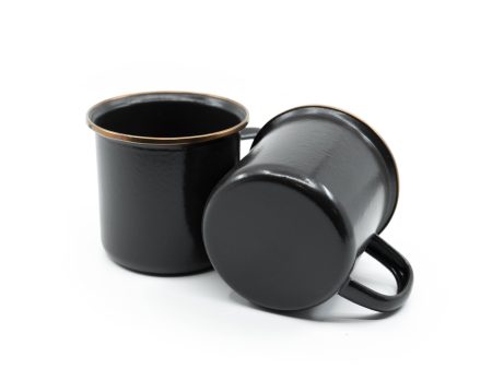 Barebones - 2Set Enamel Black Cup Fashion