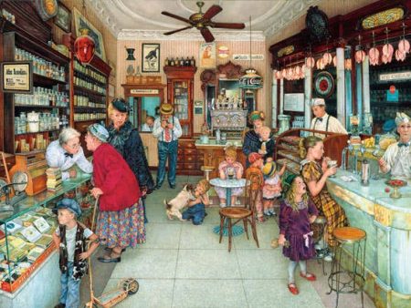 0518 Soda Fountain 1000 pc Puzzle Supply