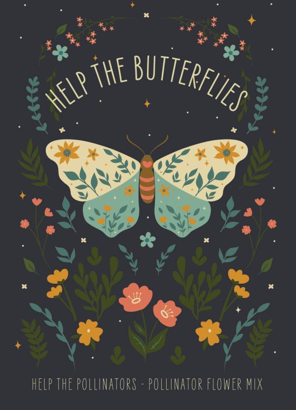 Bentley Seed Co. - Help Butterflies Help Pollinators Wildflower Seed Packets For Cheap