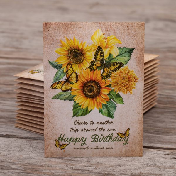 Bentley Seed Co. - Happy Birthday Sunflower Mammoth Sunflower Seed Packets For Cheap