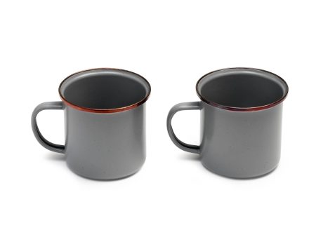 Barebones - 2Set Enamel Gray Cup Online now