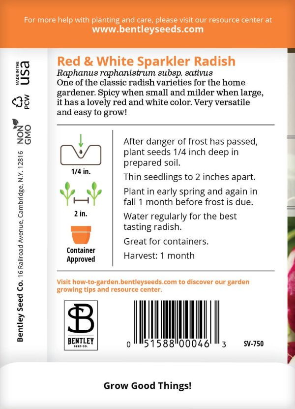 Bentley Seed Co. - Radish Sparkler Sale